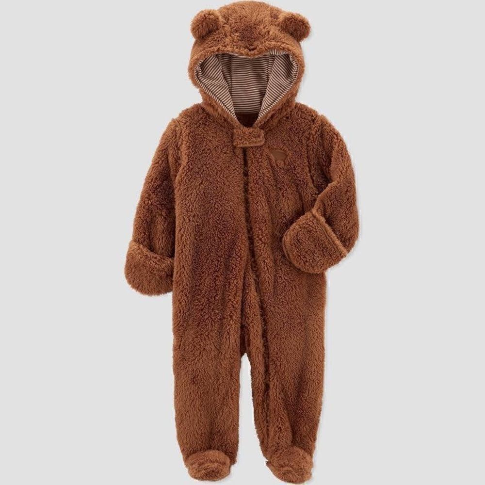 NWOT Carter’s Just One You Newborn Teddy Bear Onesie Snow suit Jumpsuit Romper